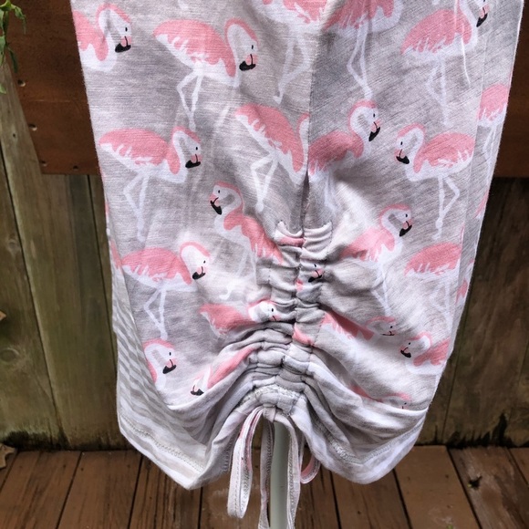 Onque Casual Flamingo T Shirt Size Large   A128 - Picture 5 of 5